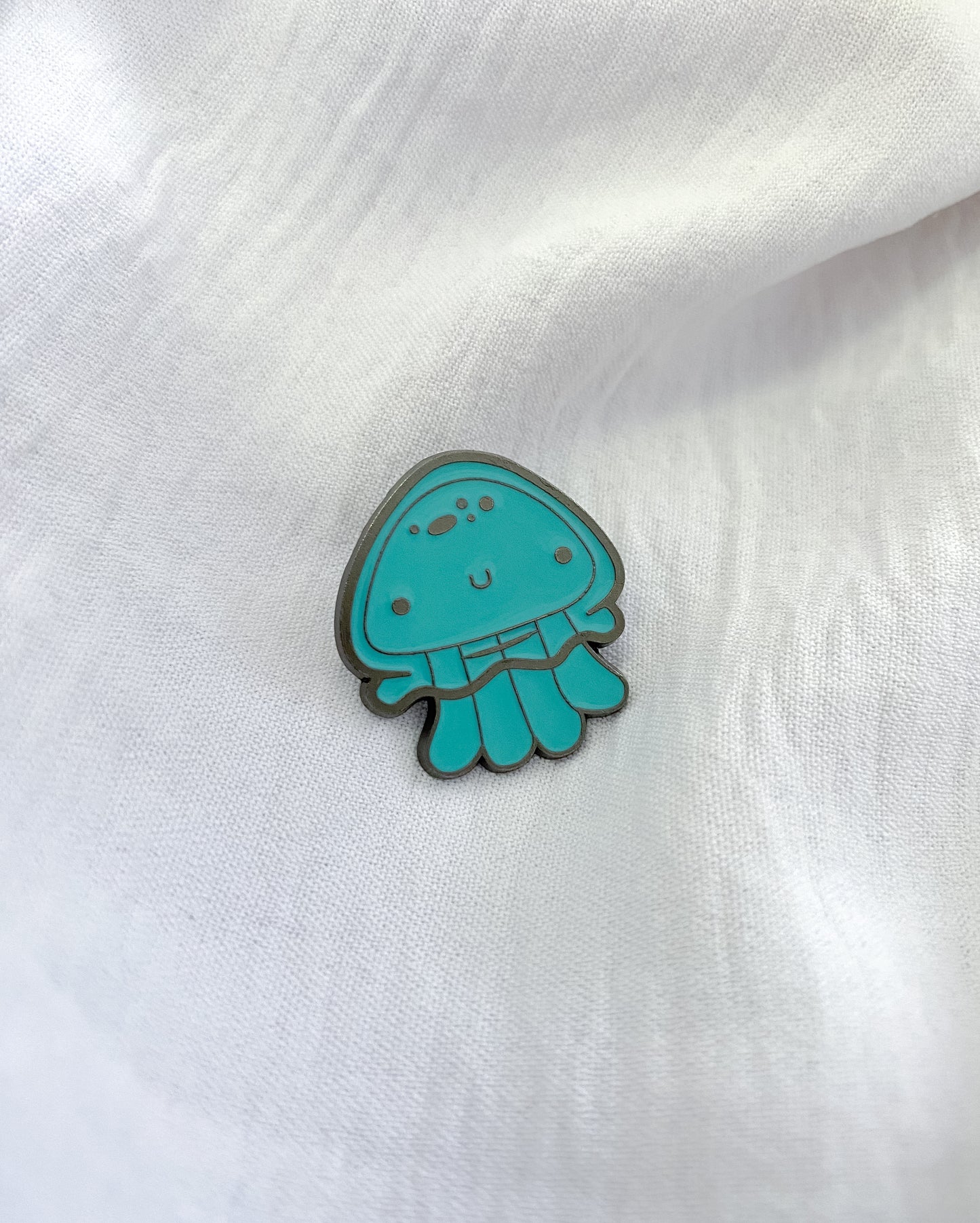 Blue Jellyfish Pin