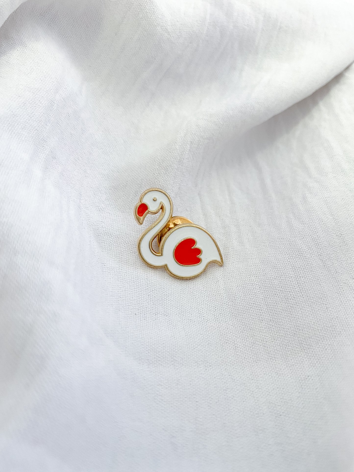 White Flamingo Pin