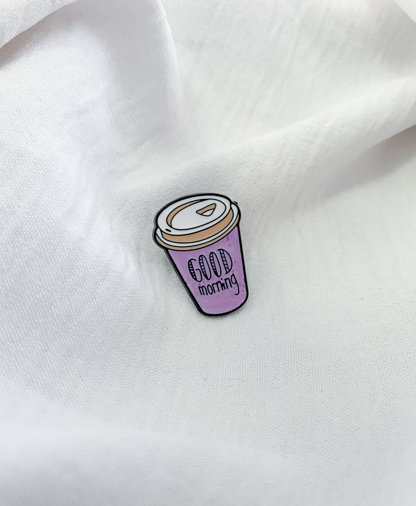 ‘Good Morning’ Coffee Pin