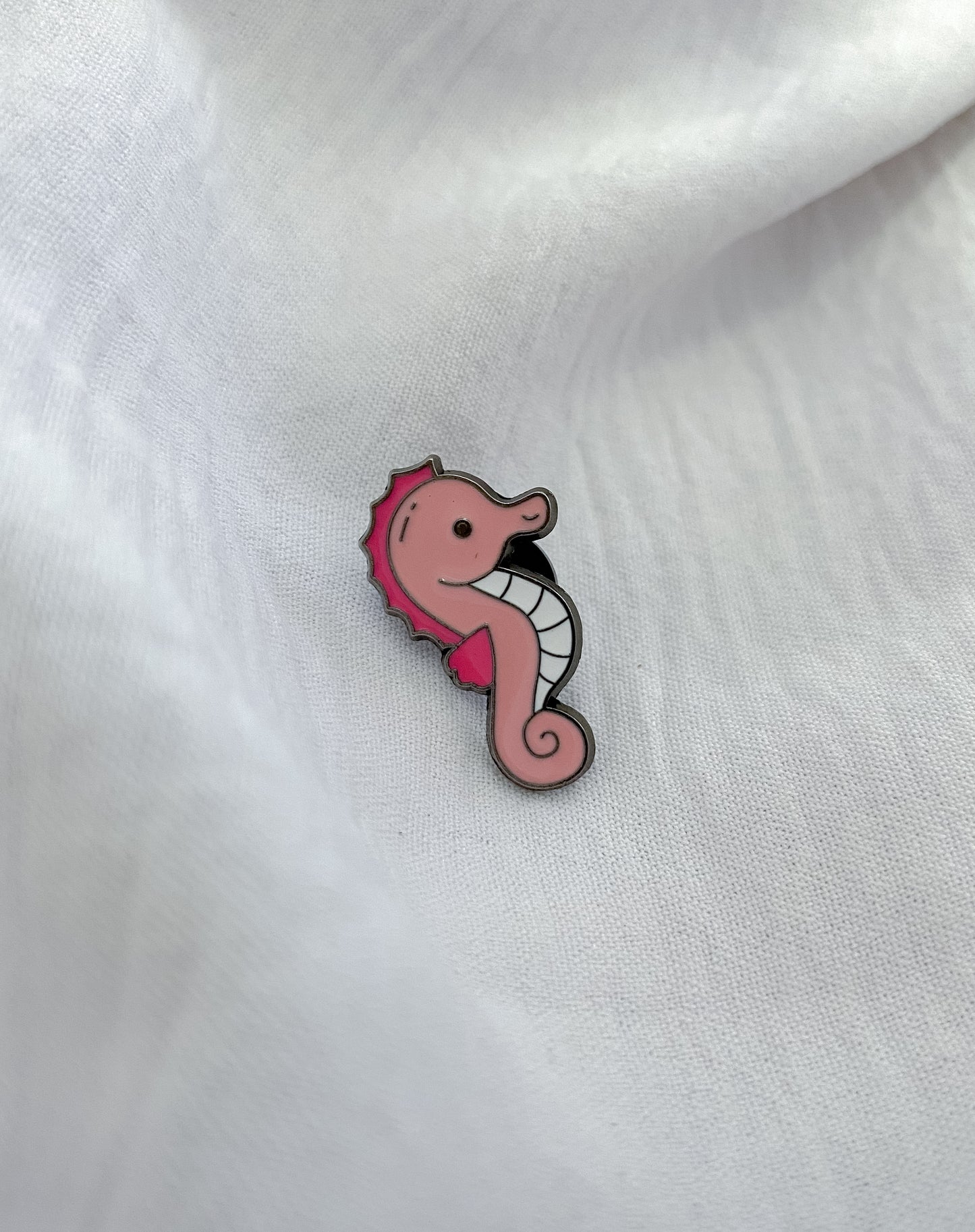Pink Seahorse Pin