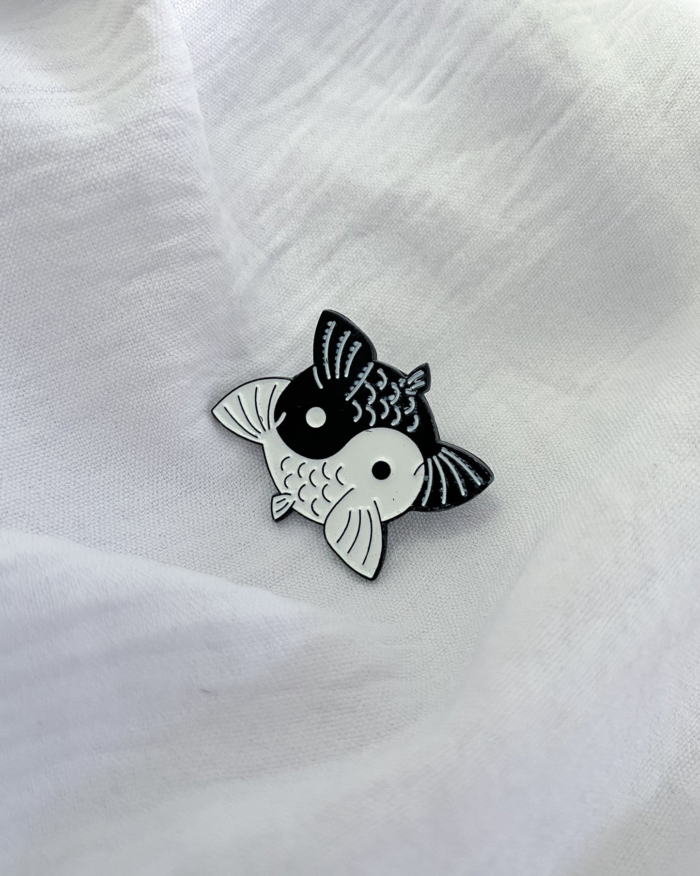 Yin Yang Fish Pin