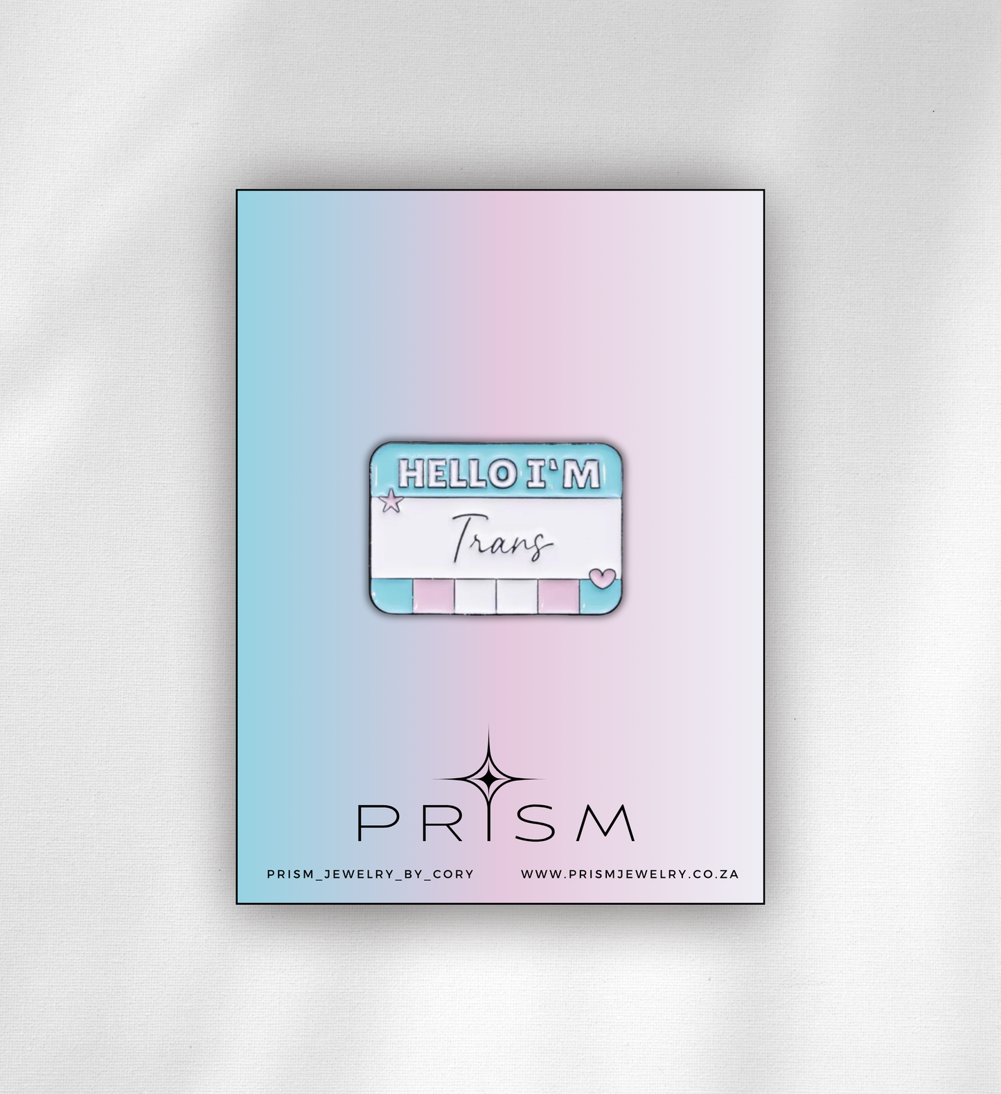 Name-Tag Pin - Trans