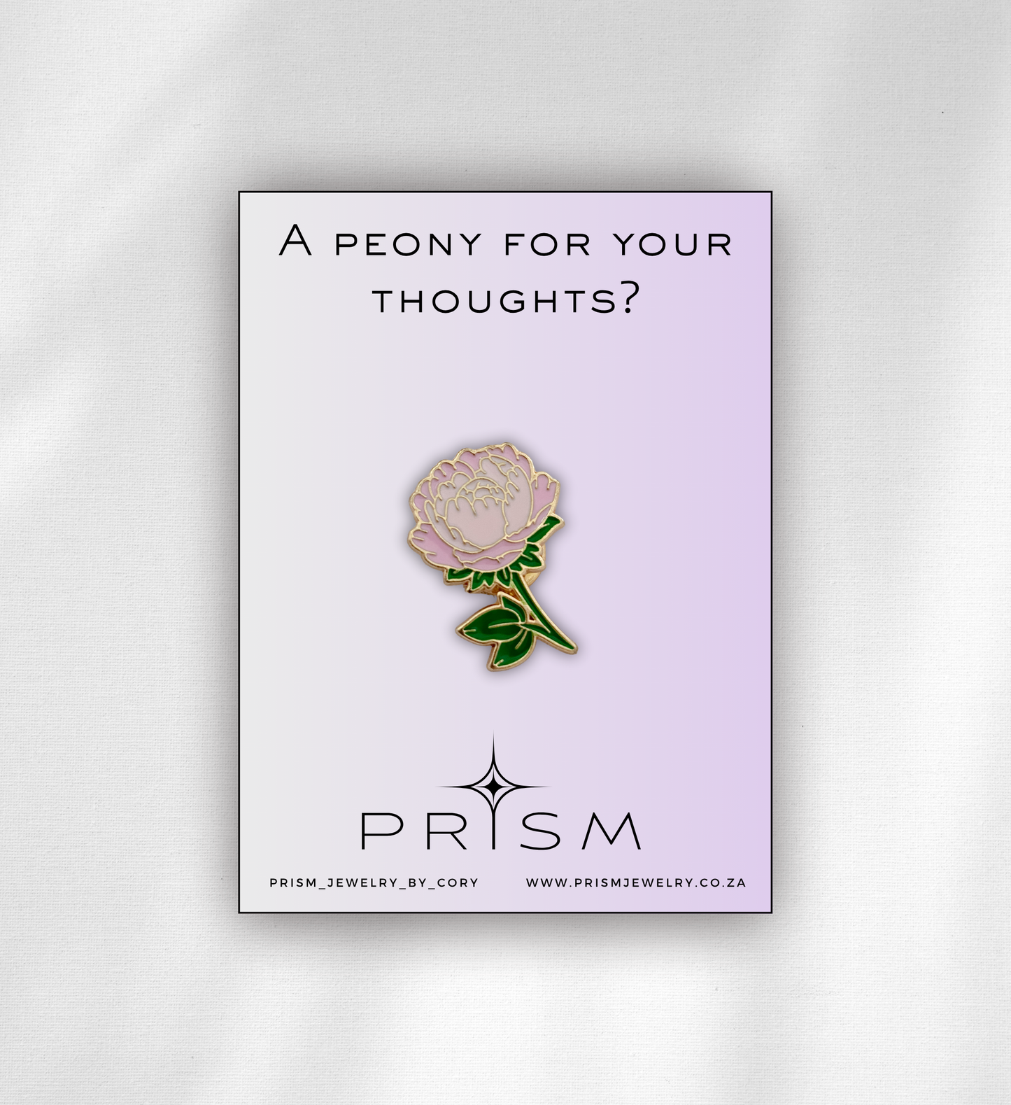 Pink Peony Pin