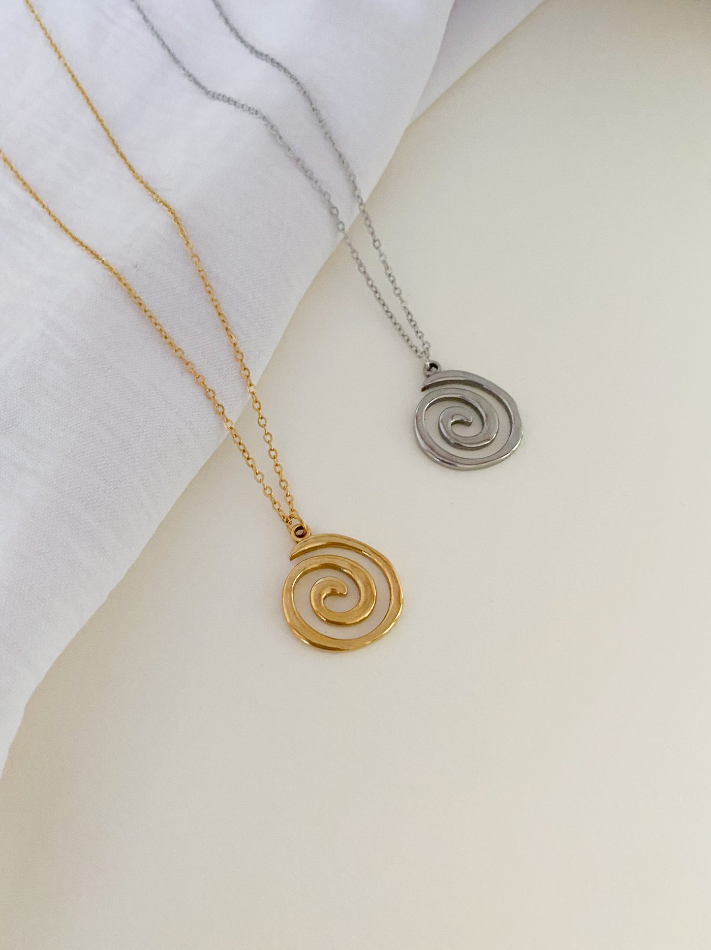 Swirl Abstract Necklace