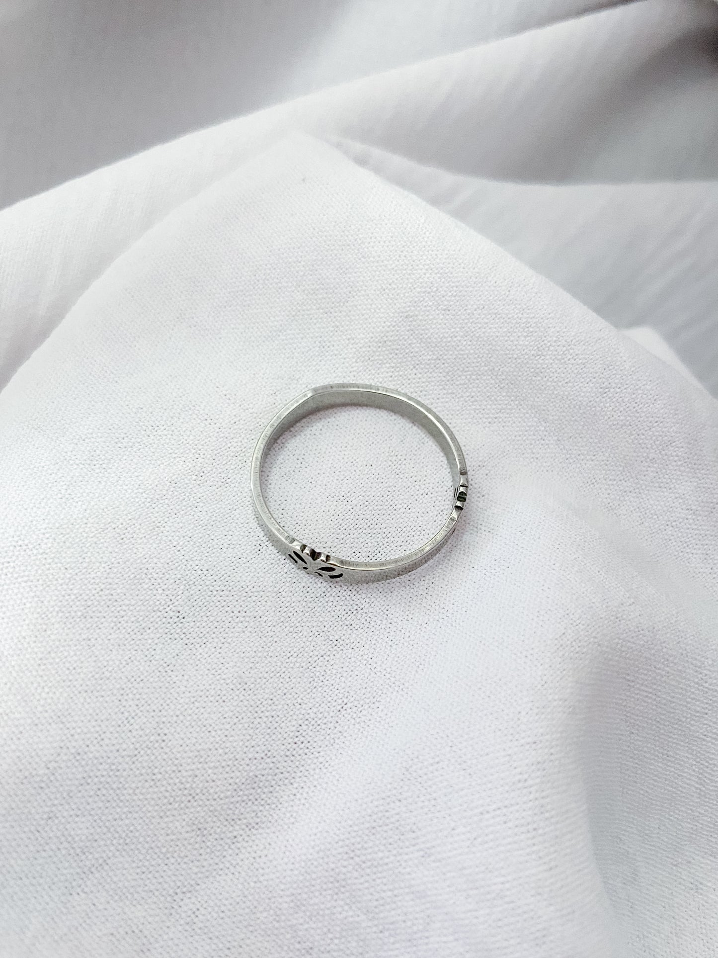 Cutout Butterfly Ring - Silver