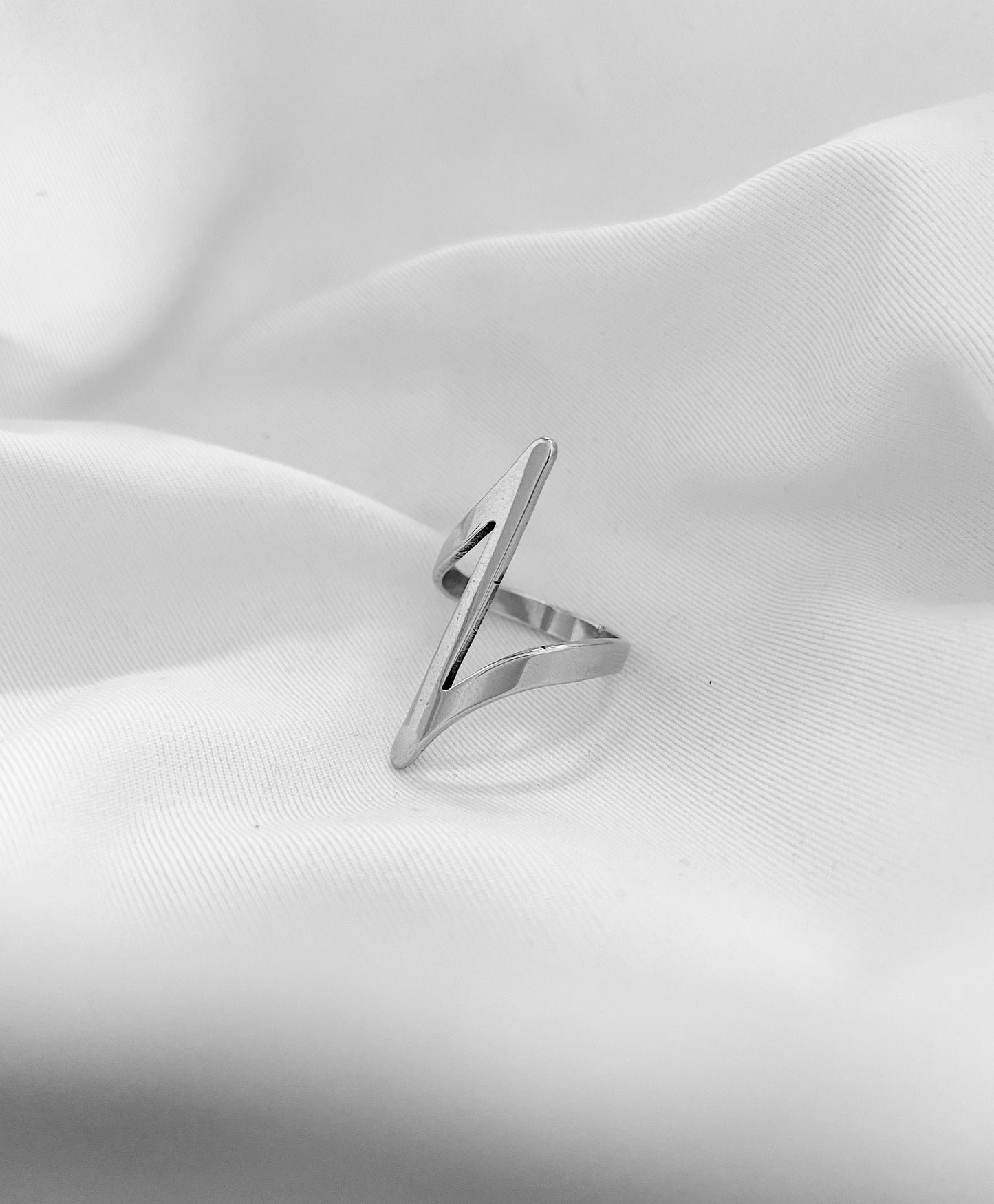Zig-Zag Statement Ring - Silver