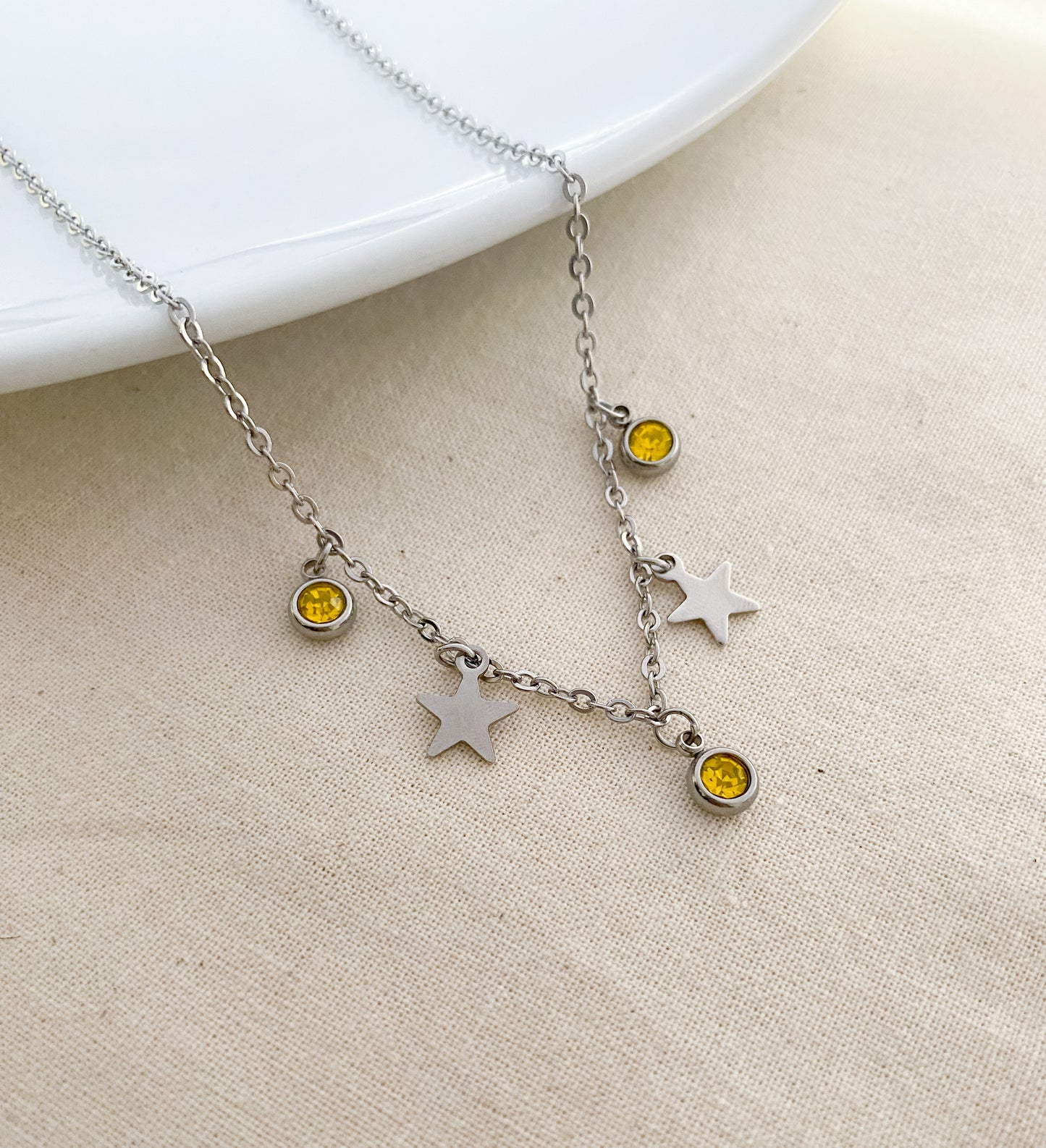 Star Charm Necklace - Silver