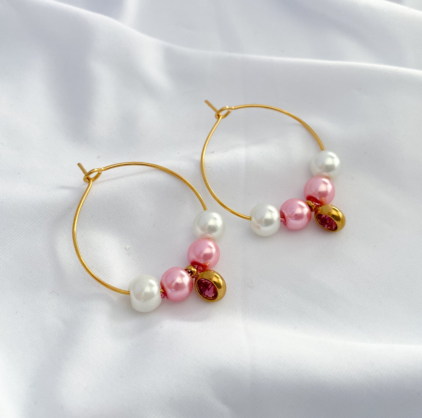 Baby Doll Hoop Earrings - Gold