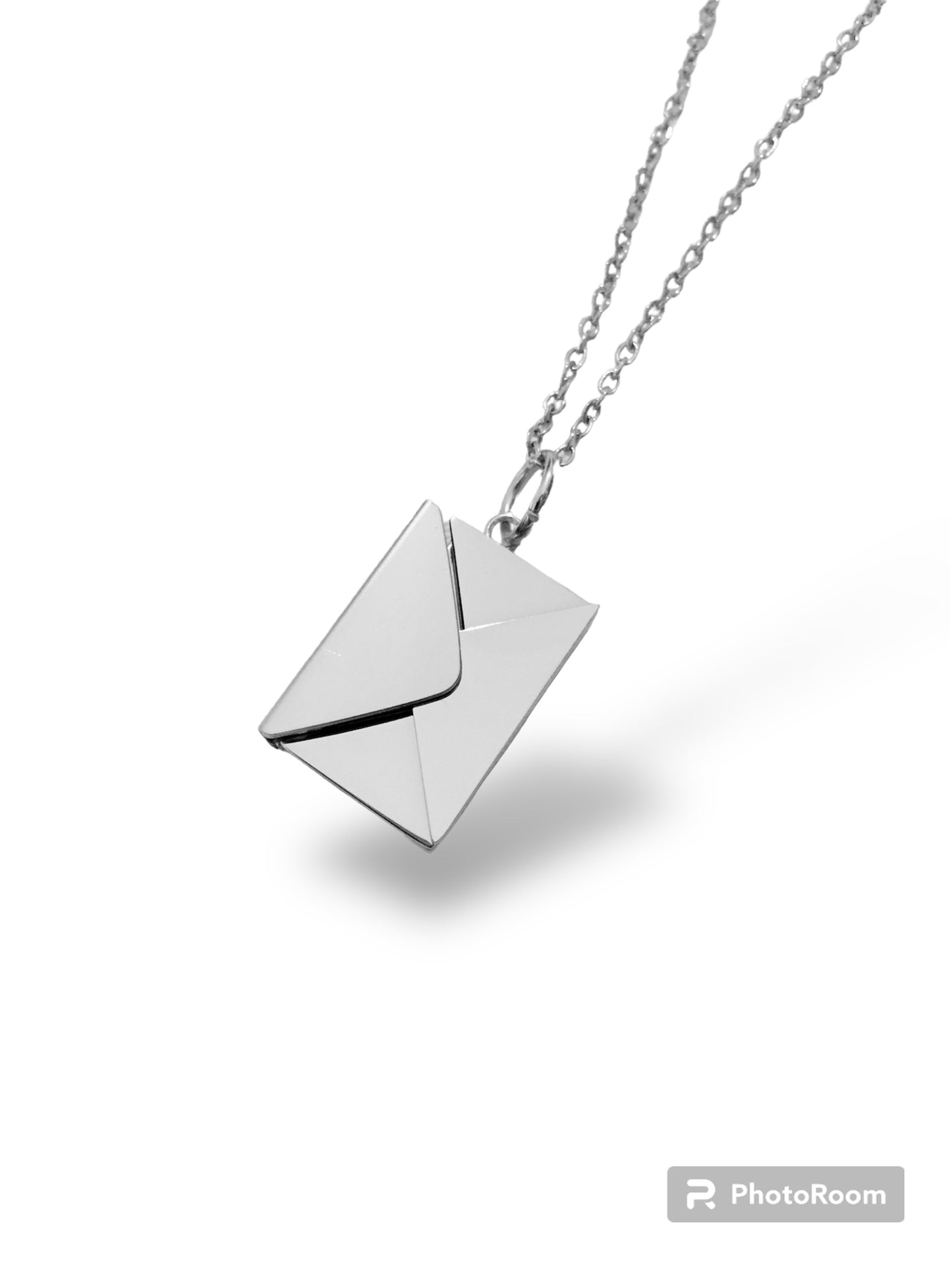 Envelope ‘Love You’ Necklace - Silver