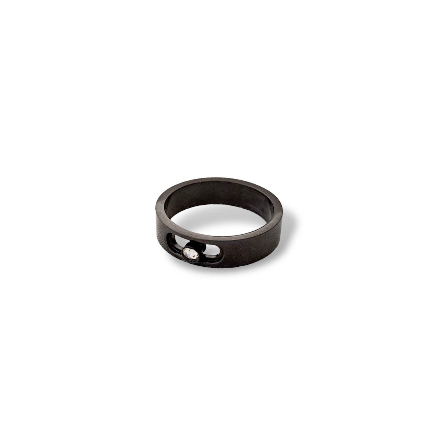 Diamanté Fidget Ring - Black
