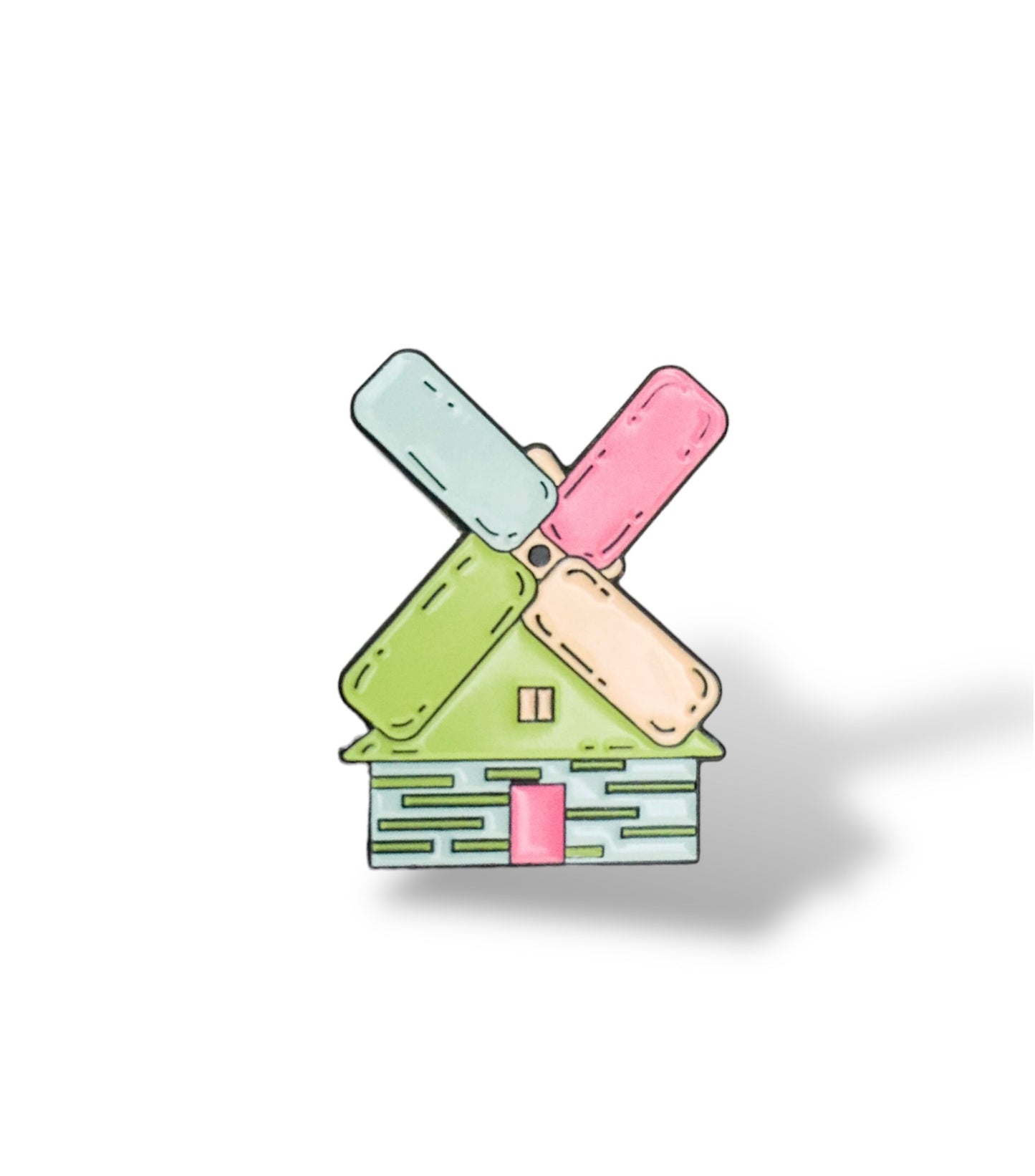 Pastel Windmill Pin