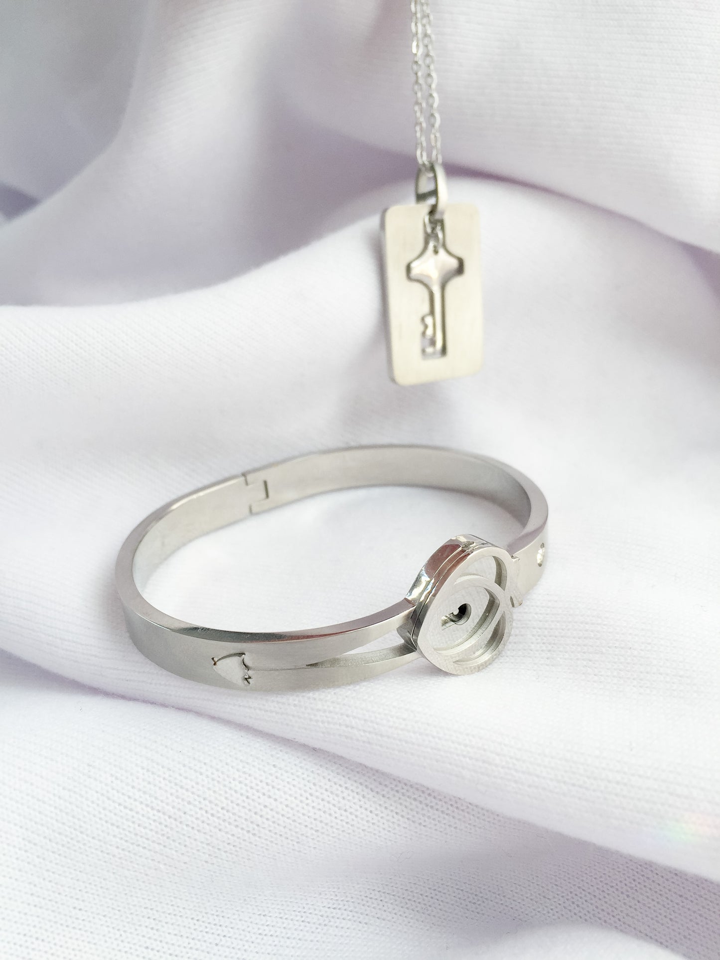 Lock & Key Set - Silver