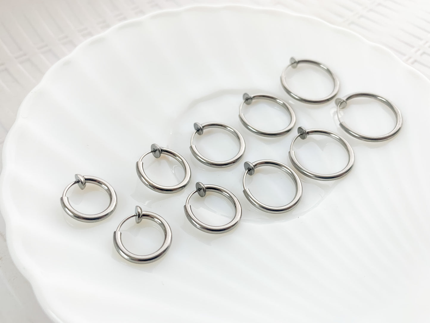 Clip-On Earring Set - Silver