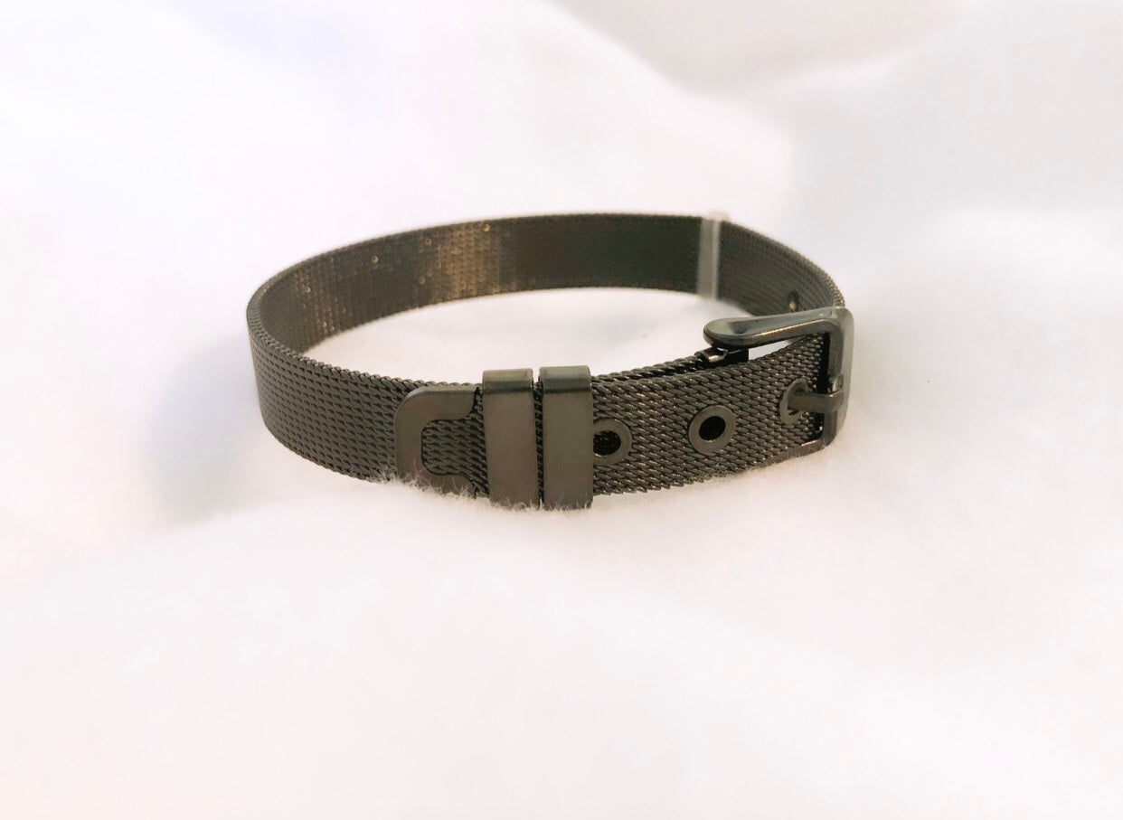 Buckled Chain Bracelet - Black