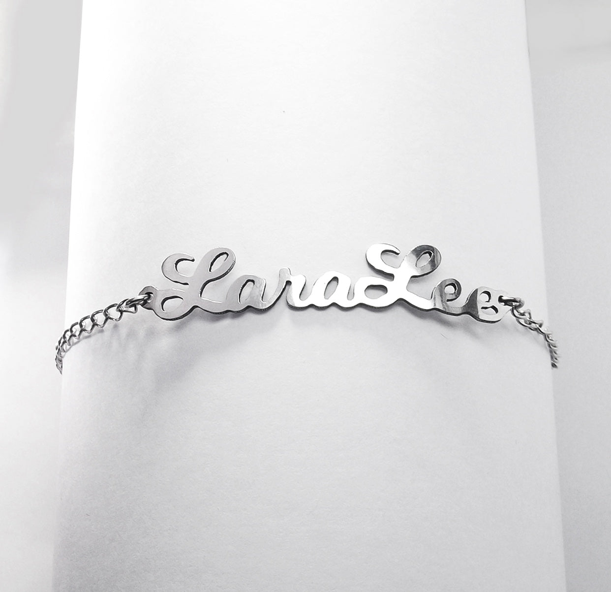 Custom Name Bracelet - Silver