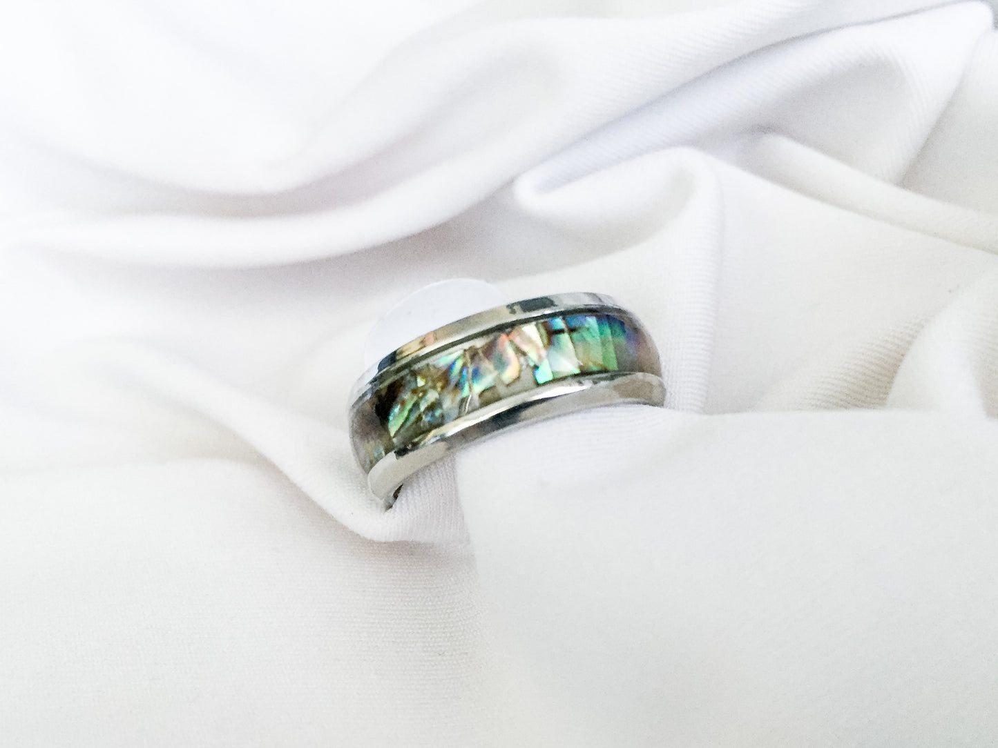 Abalone Inspired Ring - Silver