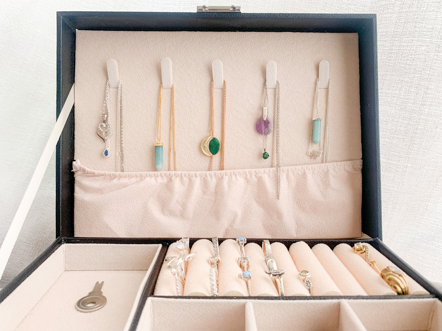 Large Double Layer Jewelry Box