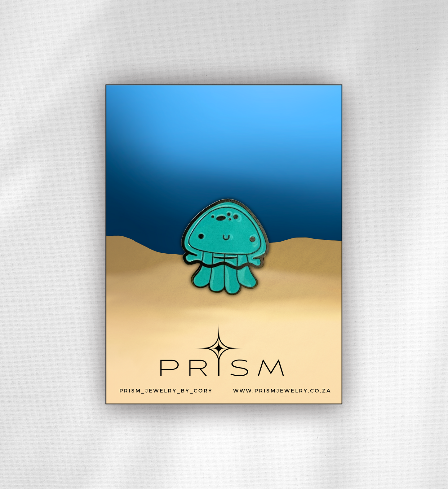 Blue Jellyfish Pin