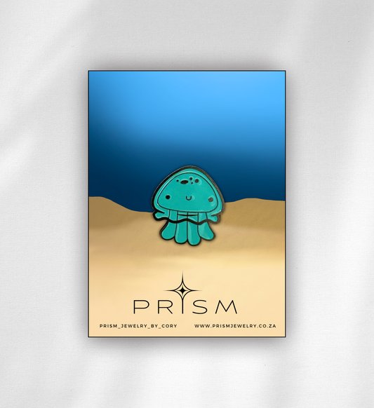 Blue Jellyfish Pin