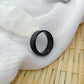 Sleek Tech Black Ring