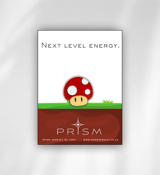 Power-Up Mushroom Pin
