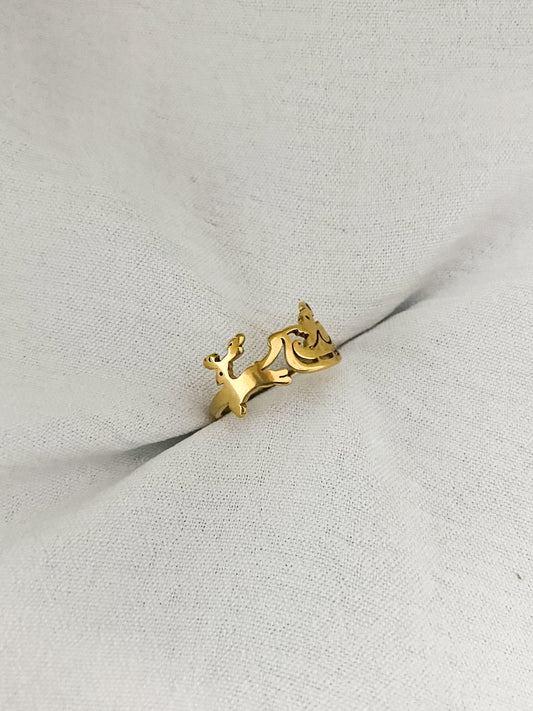Santa’s Sleigh Ring - Gold