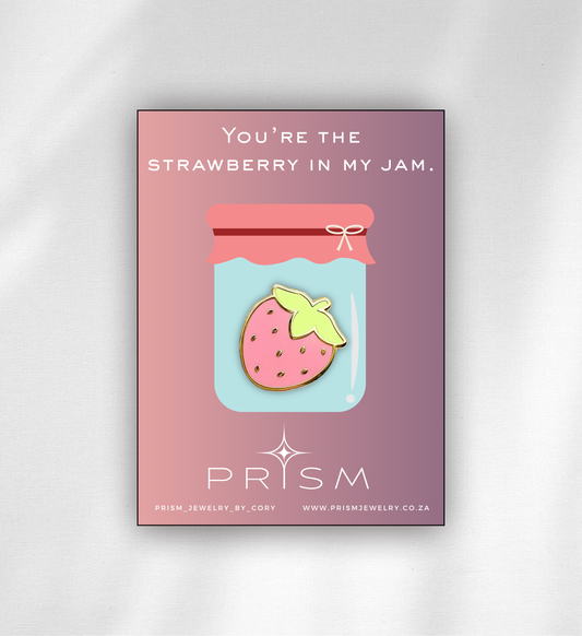 Pink Strawberry Pin