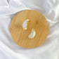 Large Creamy Droplet Earrings - Gold