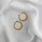 Large Bobble Hoop Earrings - Gold