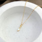 Marquise Charm Sterling Silver Necklace - Gold Plated