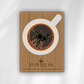Caffeine Molecule Pin