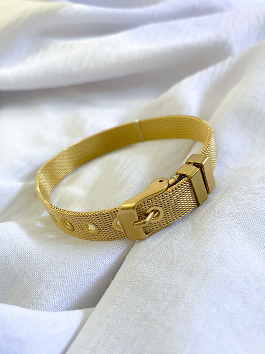 Buckled Chain Bracelet - Gold