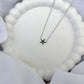 Black Cubic Zirconia Starfish Sterling Silver Necklace (40-45cm)