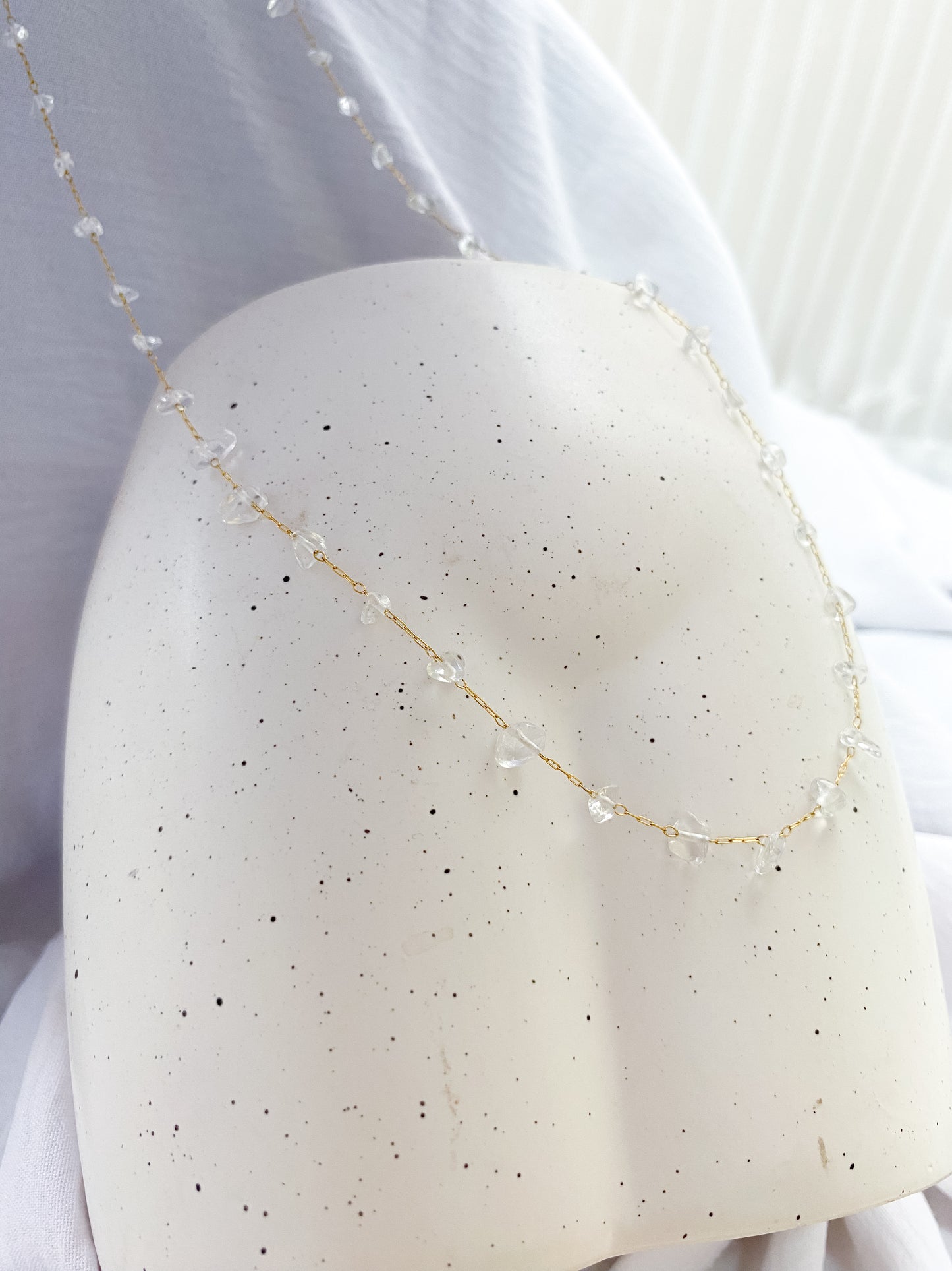 Semiprecious Stone Waist Chain - Gold