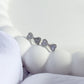 Cubic Zirconia Bow Sterling Silver Stud Earrings