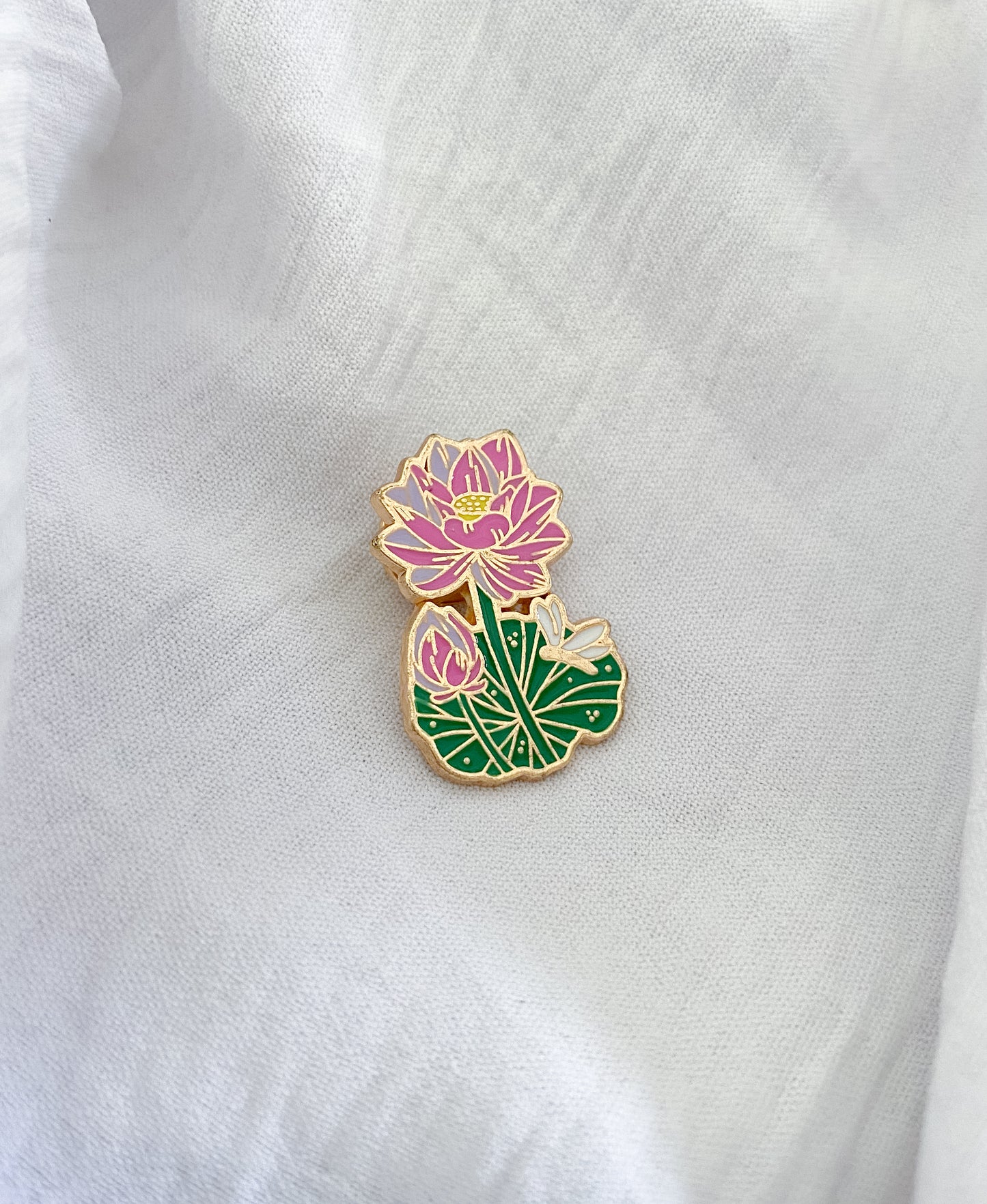 Pink Lotus & Tulip Pin