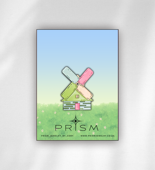 Pastel Windmill Pin