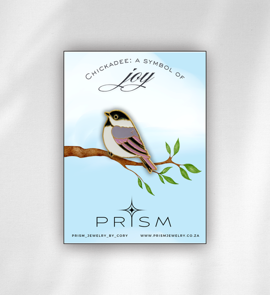 Chickadee (Resembles Happiness, Joy, Cheer) Pin