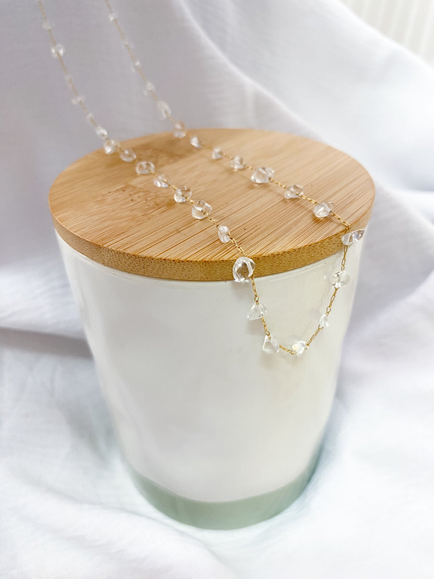 Semiprecious Stone Waist Chain - Gold
