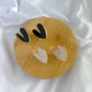 Large Blended Heart Earrings - Gold