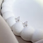 Cubic Zirconia & Sterling Silver Droplet Stud Earrings