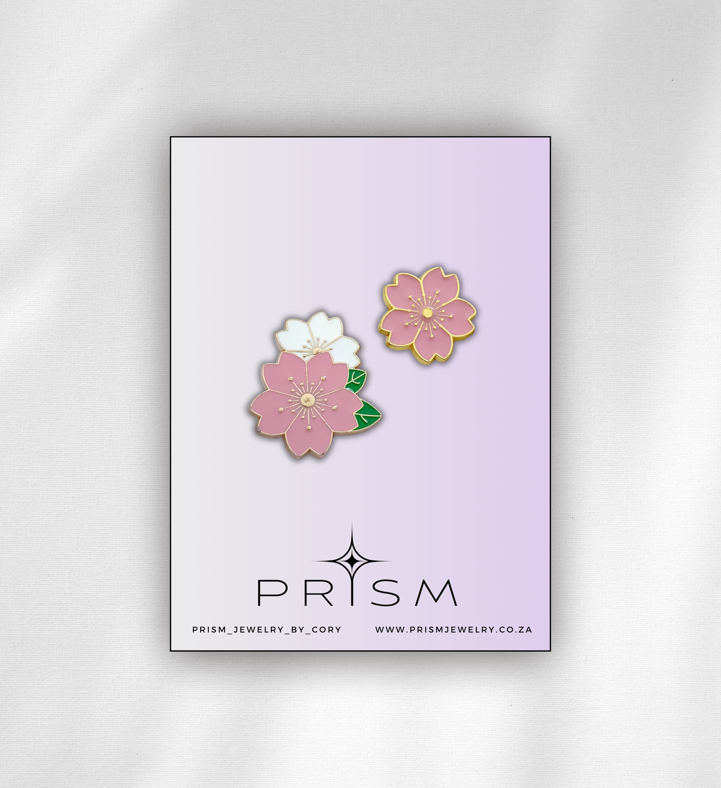 Pink Cherry Blossom Pin Set