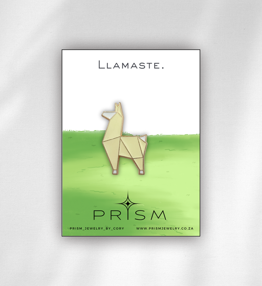 Origami Llama Pin