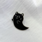 Black Ghost Cat Pin