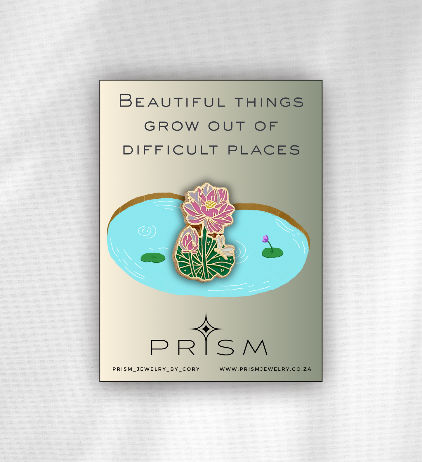 Pink Lotus & Tulip Pin