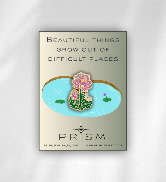 Pink Lotus & Tulip Pin