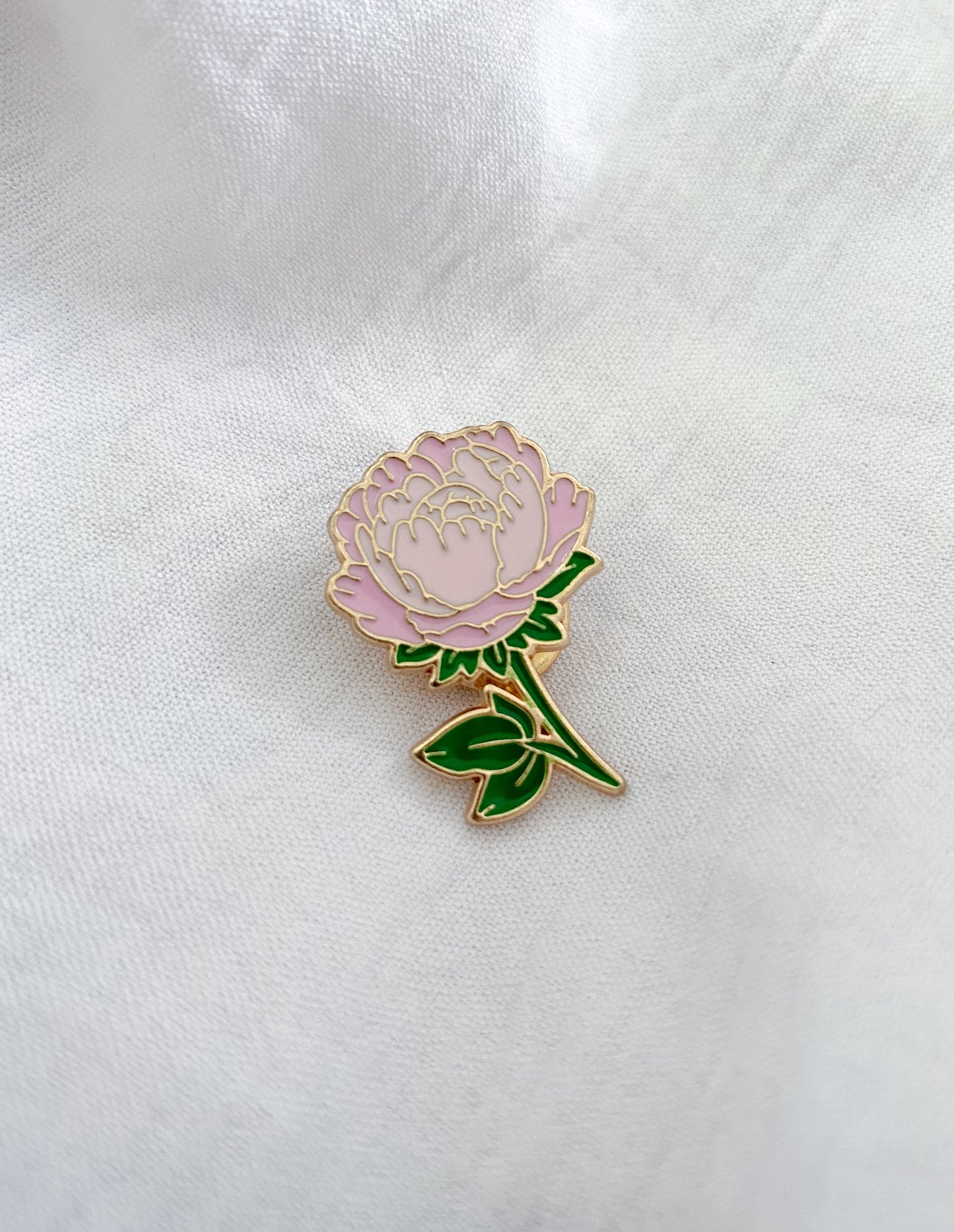 Pink Peony Pin