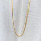 Sleek Rounded Chain Necklace - Gold