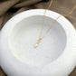 Marquise Charm Sterling Silver Necklace - Gold Plated
