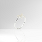 Dainty Cubic Zirconia & Sterling Silver Bow Ring